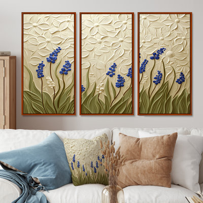 Adaleigh - ensemble d'art mural floral