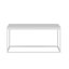 Modern White Coffee Table, 35.4 x 16.5 x 35.4 Inches | 100% Melamine Coated Particle Board, Thickness: 0.71 Inches | Stylish Solid Color Design for Living Room, Elegant & Durable, Perfect for Any Home Décor