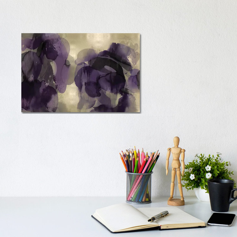 Cascade Amethyst Horizontal 1 Piece Wrapped Canvas Painting, 20.32 cm H x 30.48 cm W