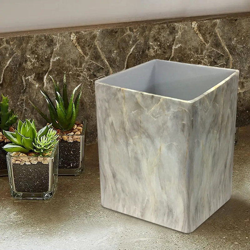 Marble Wastebasket, 7Qt