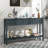 Tarsita Rustic Entryway Console Table Long Sofa Table with Drawers and Bottom Shelf Entryway Table-1459667156