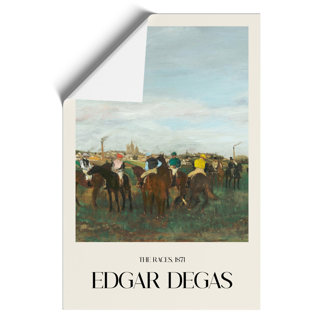 The Horse Races Print by Edgar Degas - Frameless Print
