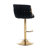 Swivel Adjustable Height Velvet Bar Stool-1220418878-1220418869