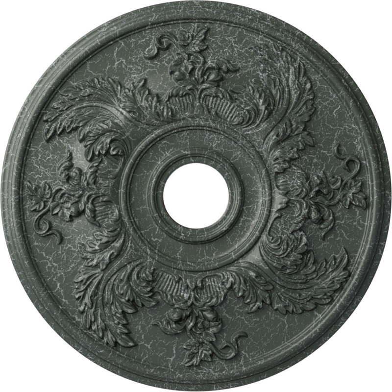 Médaillon Endurathane Acanthus Twist, Craquelure vert athénien