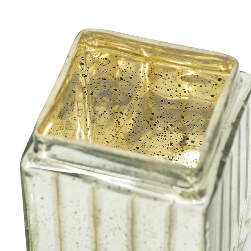 D4.9X6.1" Decorative Glass Storage Box