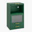 Armoire de rangement en métal durable avec portes en acrylique rabattables et 1 tiroir, idéale pour les espaces de vie organisés-1425309812-1425309819