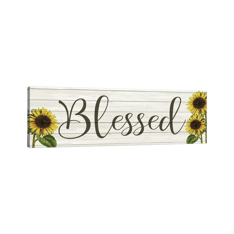 Sunflower Blessed by Kimberly Allen - Wrapped Canvas Panoramic Print, 121.92 cm H x 40.64 cm W x 1.91 cm D