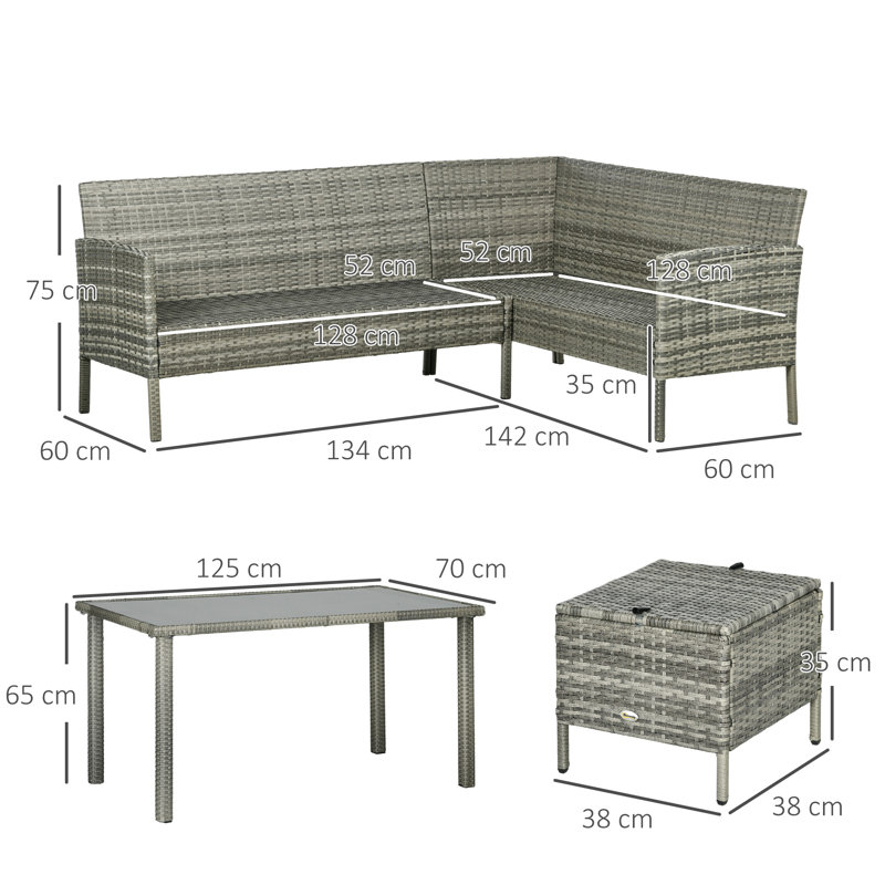 Rattan Sofa Set