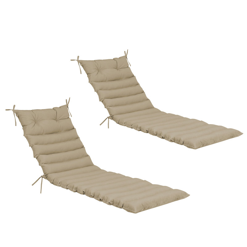 Ensemble de 2 chaises longues pour l'extérieur, Kaki