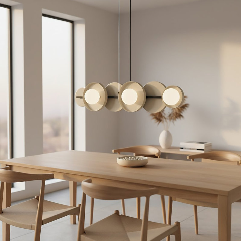 - Light Matt Pendant, Mokka, 6 Lights
