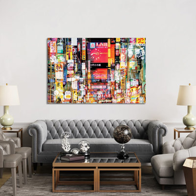 Shinjuku Signs by Philippe Hugonnard - Wrapped Canvas Gallery-Wrapped Canvas Giclée