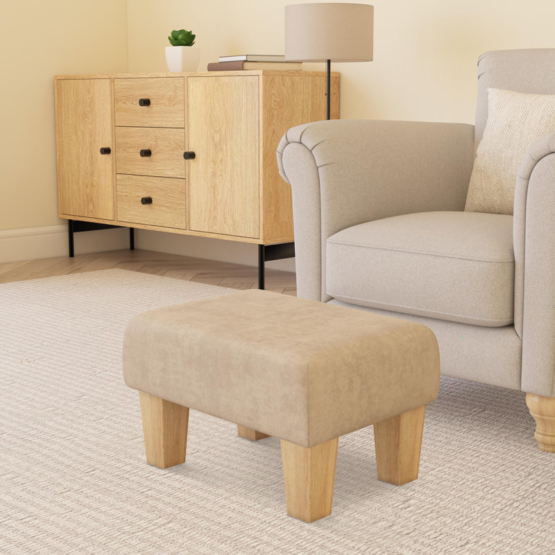 Autryville Wood Contemporary Leg, Natural, Velvet, Mushroom Light Brown