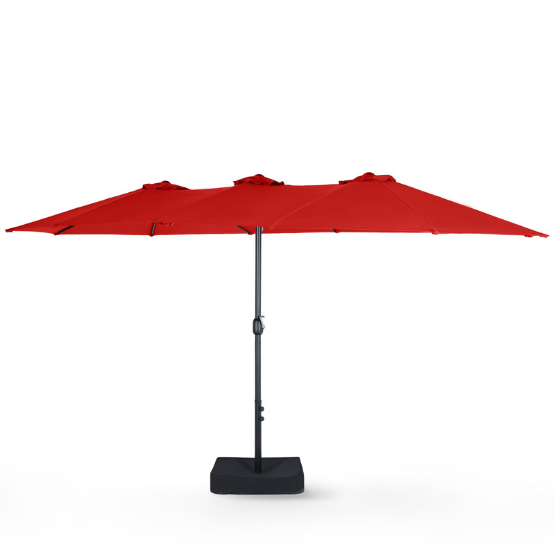 Nyasia 15' Market Umbrella, Dark Red