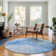 Premium Machine Washable Prisco Blue Rug