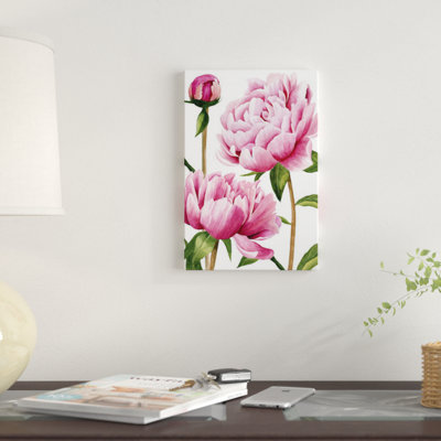 « winsome pivoines i », reproduction sur toile