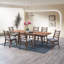 Ensemble de 2 chaises de salle à manger à finition noyer, siège rembourré gris foncé, bois massif durable, design moderne et élégant-1290095331
