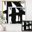 «Black and White Crossing Paths II», reproduction sur toile encadrée-48413106-48413108