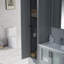 Ensemble de meuble-lavabo double 102 po - Armoire en bois massif, lavabos doubles en céramique, tiroirs à fermeture en douceur, armoire latérale, miroirs et tours en lin-49240111