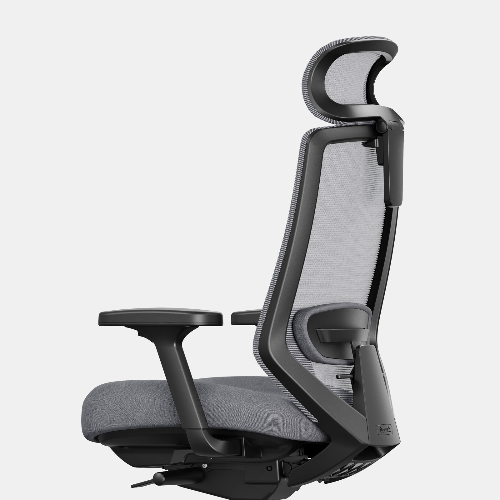 Ergonomic Chair Pro Headrest, Black/Boulder