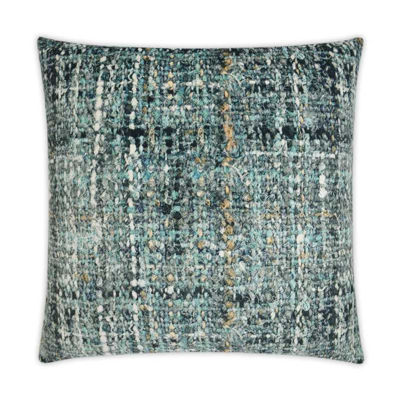 Boucle Throw Pillow, Seascape, Square 22"