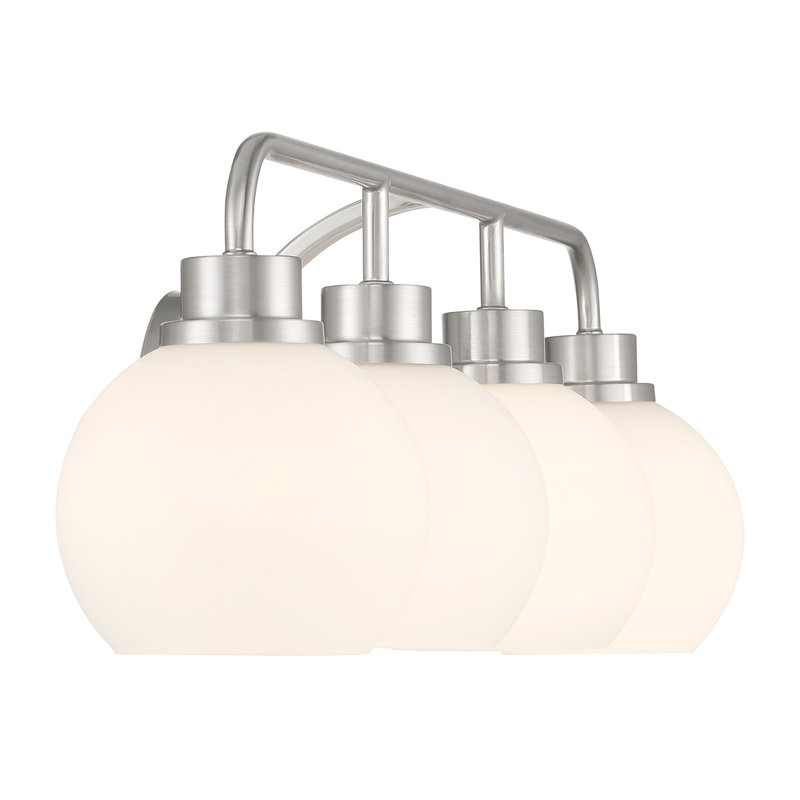 Luminaire suspendu 4 lumières Meridian en nickel brossé Meridian, Nickel brossé