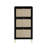Freestanding 3 Door Shoe Rack, Entryway Storage Cabinet, 44Lb Load, Engineered , -, Gold Handle, Double Shelf, Metal Base With Slip Pads, Black Particle Board, Simple Assembly Procedure For Entryway,-127429498