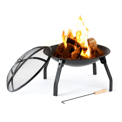 Bumber Round Cast Iron Smokeless Fire Pit