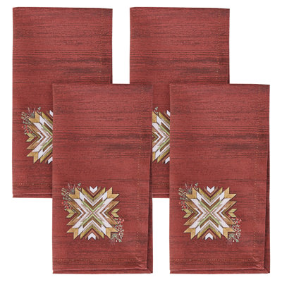 Ensemble de 4 serviettes de table Lilybeth