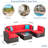 Arlynne Wicker 5 - Person Modular Patio Conversation Sets with Cushions-772277962