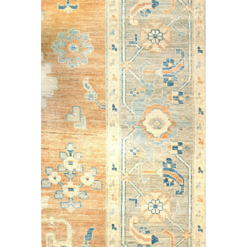 New Turkmen Afghan One-of-a-Kind Rectangle 9' X 11'8" Area Rug