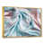 Toile avec cadre flottant or