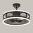 19.7" Industrial Caged LED Ceiling Fan Light with Remote Control, Dimmable, 3 Color Temperatures Selectable