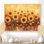 Tournesols brun récolte lueur II - tournesols, art mural