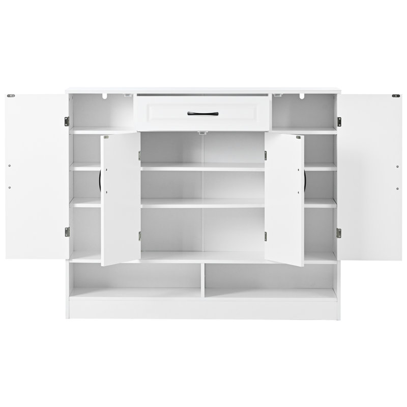 Alizai 20 Pair Shoe Storage Cabinet, White