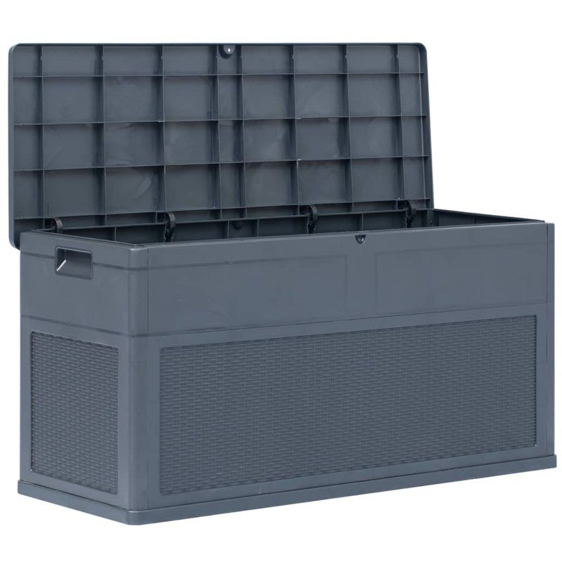WFX Utility 119cm W 320L Water Resistant Plastic Lockable Deck Box in Anthracite
