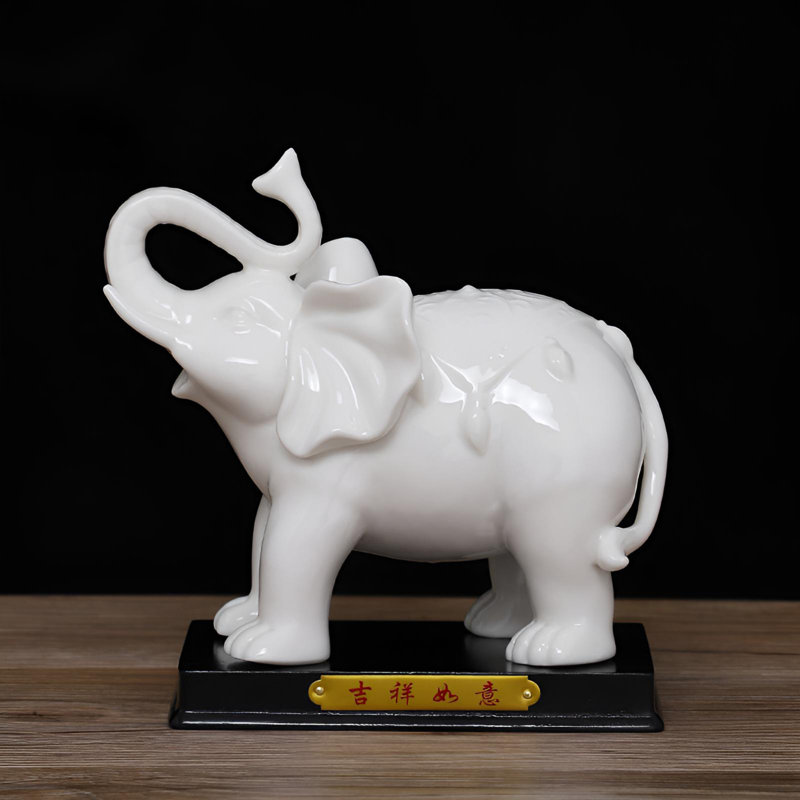 Éléphant en céramique minimaliste - ajout harmonieux à n'importe quelle pièce