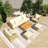 78.6''Wicker Outdoor Patio Sofa Set With Beige Cushions-470756171