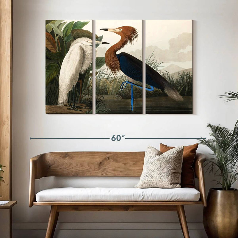 Purple Heron, 32" H x 50" W