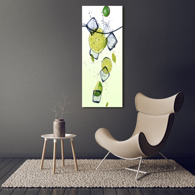 Limes And Ice - Wrapped Canvas Print