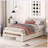 Modern Twin Size Platform Bed Frame with 2 Drawers-459576707
