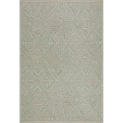 Tapis géométrique en laine touffeté à la main à motif géométrique chypre