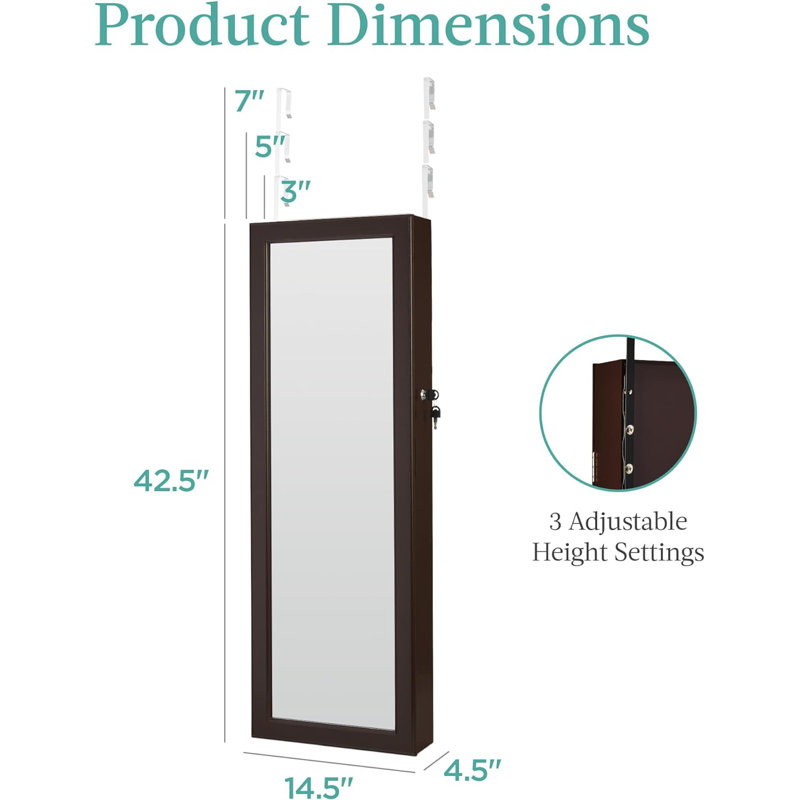 Armoire à bijoux 14,5 po Bejamin