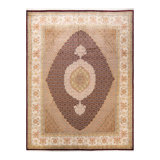 Hayner One-of-a-Kind Hand-Knotted New Age 8'1" x 10'5" Wool Area Rug in Red/Beige/Orange