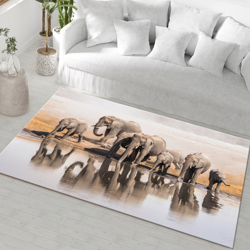 Chic Non-Woven Soft Print Rug with Intricate Geometric Design for a Sophisticated Touch in Your Living Room Study or Office