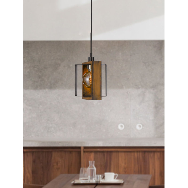 Luminaire suspendu rectangulaire 1 lumière