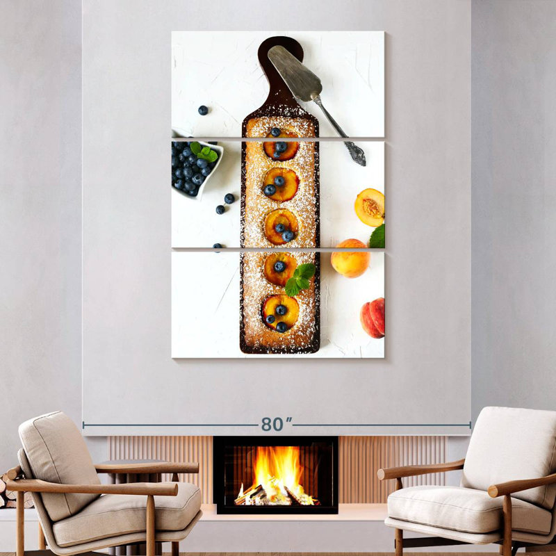 Yarlin Baked Peach Dessert, 74" H x 48" W
