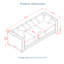 Velours gris à 3 places de style moderne, carré avec clous argentés, structure en bois massif, coussin à ressorts, housse amovible, décoration avec accoudoirs et clous de rangement, dessous confortable-518319746