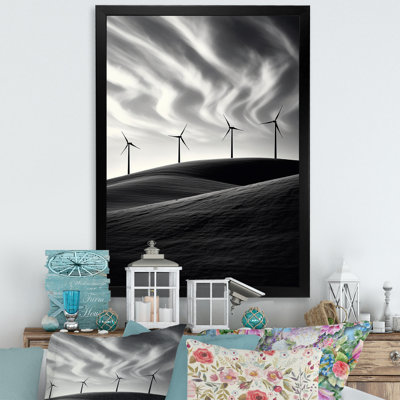 " Wind Turbines Minimalism Scenery II "