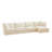 Slipcovered L Shape Sectional Long Sofa Couch-118847888