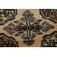 Tapis de couloir unique en laine noué à la main de style nouvel âge de 2 pi 7 po x 10 pi 1 po beige / noir / bleu